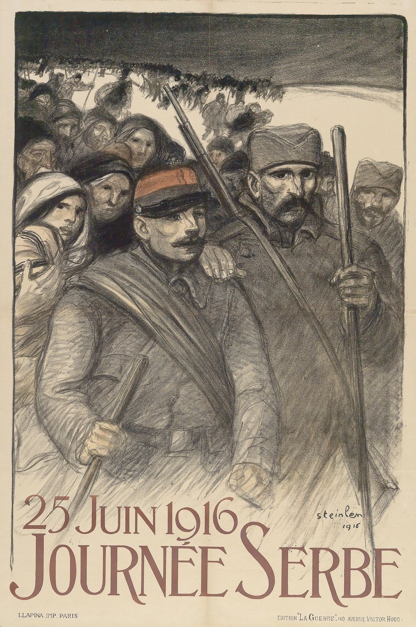 Srbský den od Théophile Alexandre Steinlen