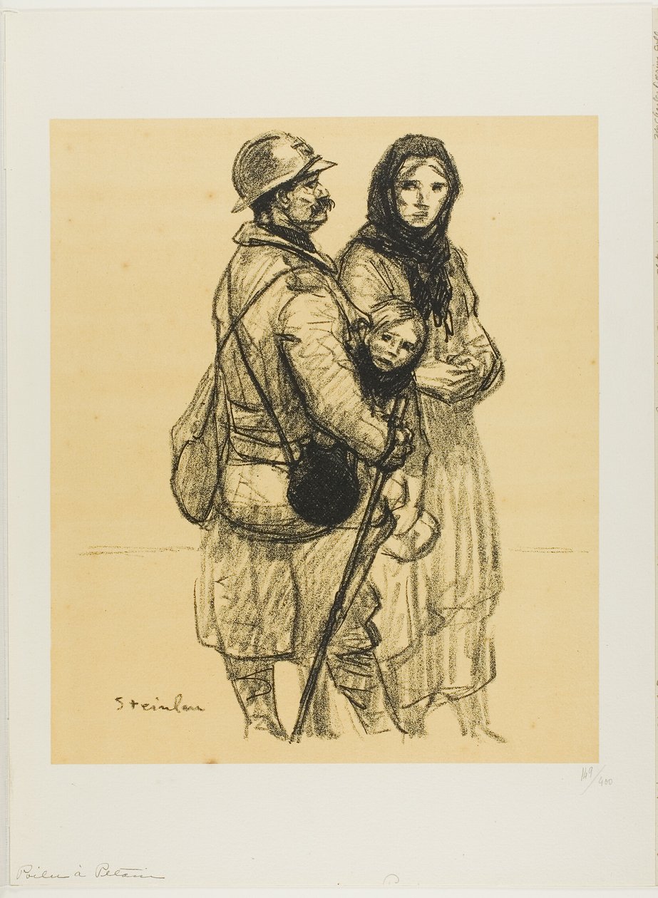 Voják pro Pétaina od Théophile Alexandre Pierre Steinlen