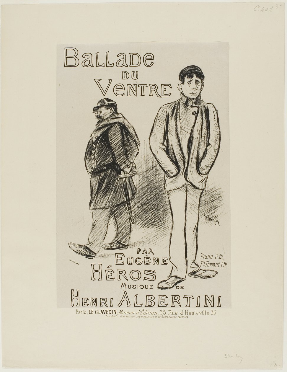 Ballade du Ventre od Théophile Alexandre Pierre Steinlen
