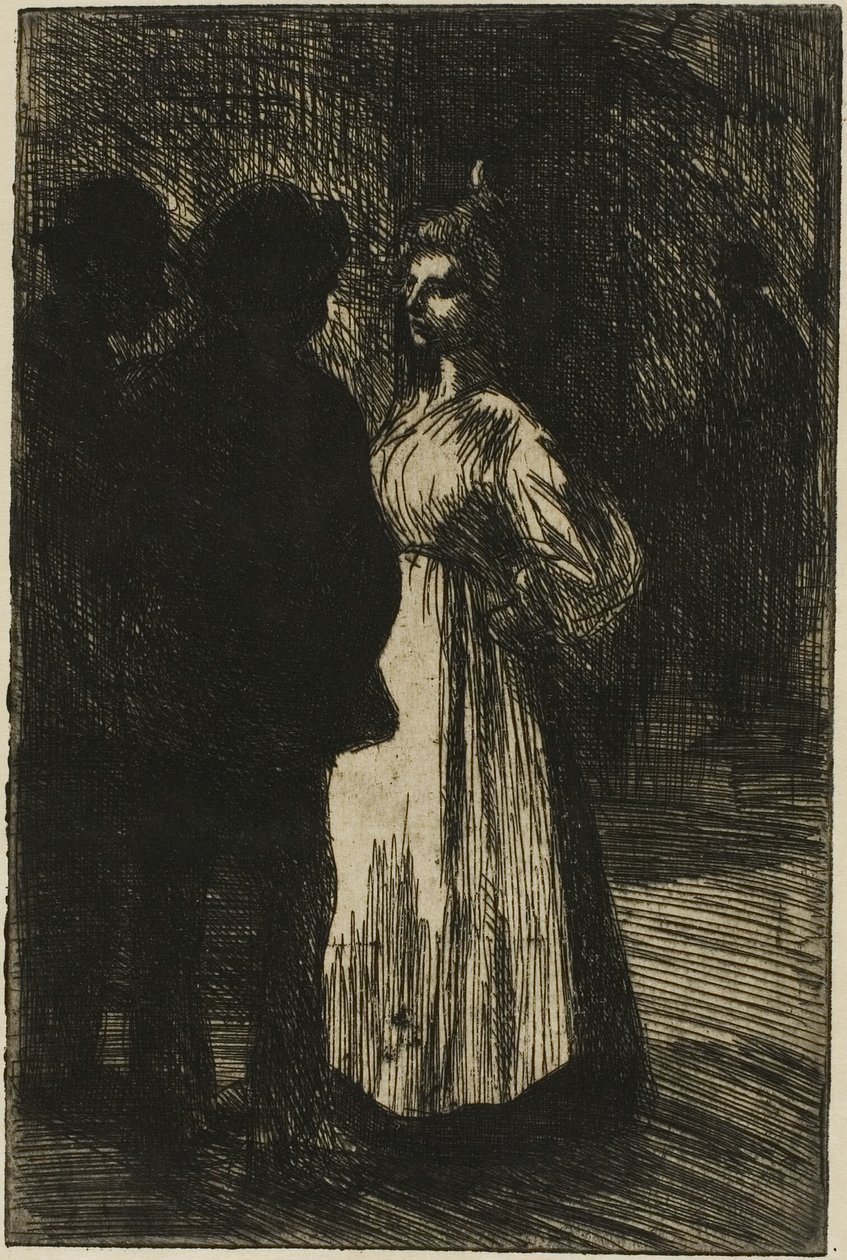 Noční konverzace od Théophile Alexandre Pierre Steinlen