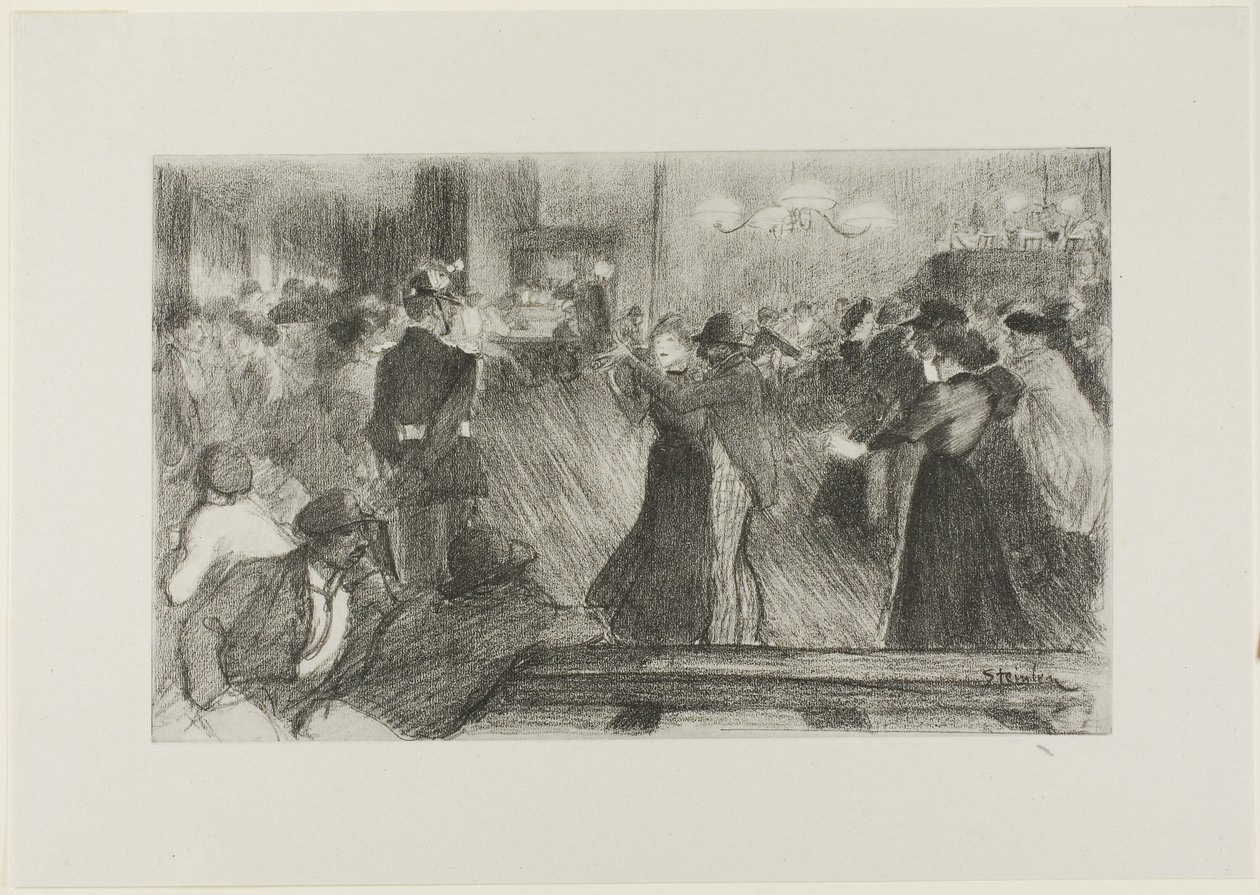 Taneční sál od Théophile Alexandre Pierre Steinlen