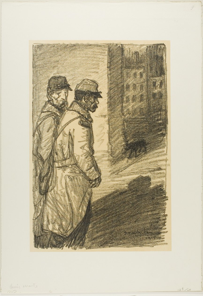 Zbloudilí psi od Théophile Alexandre Pierre Steinlen