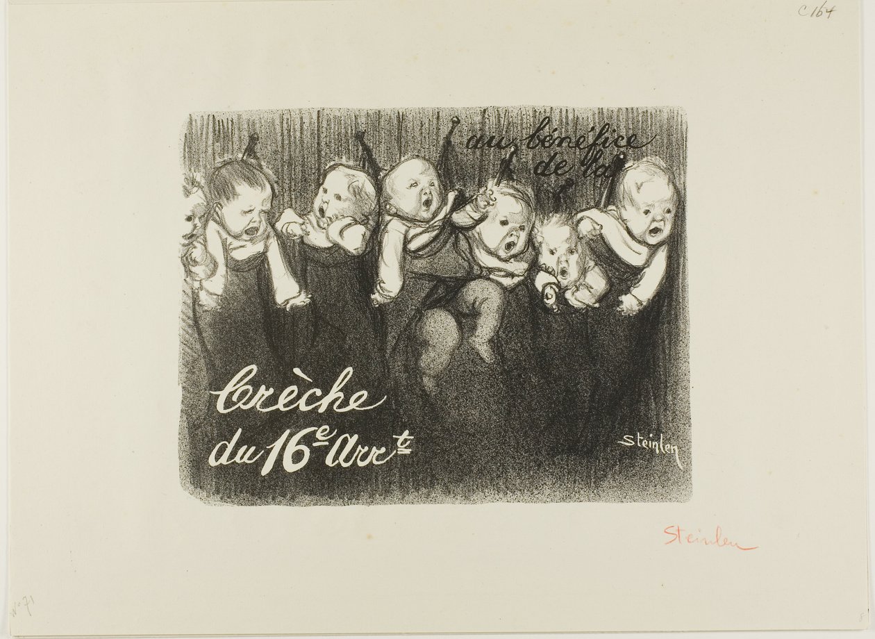Ve prospěch školky v 16. obvodu od Théophile Alexandre Pierre Steinlen