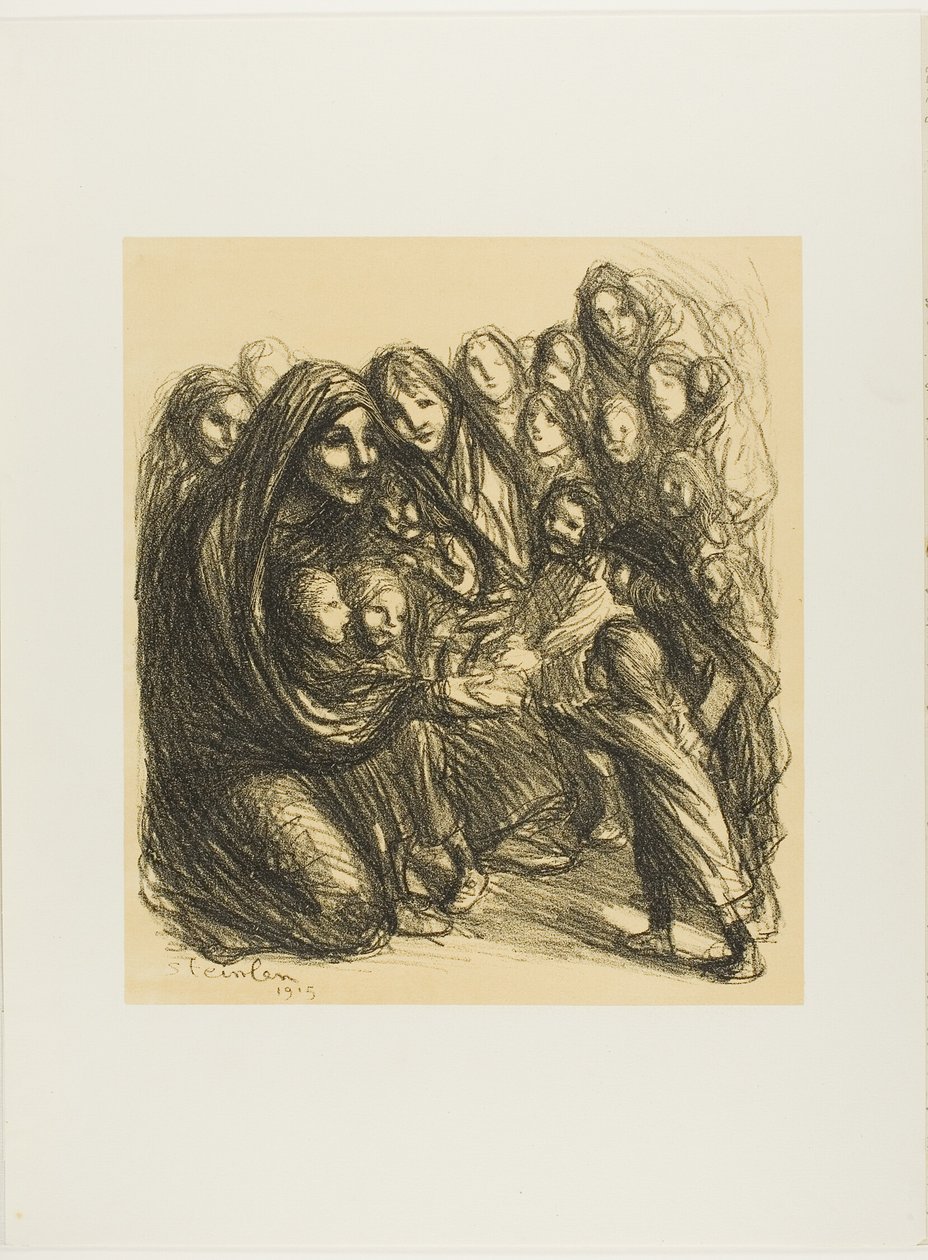 Pro dcery vojáků padlých na poli cti, třináctá deska z Actualités od Théophile Alexandre Pierre Steinlen