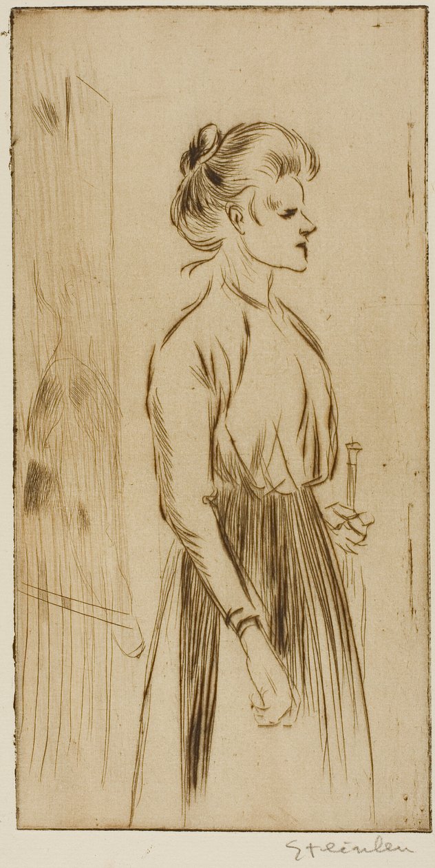 Těžká žena od Théophile Alexandre Pierre Steinlen