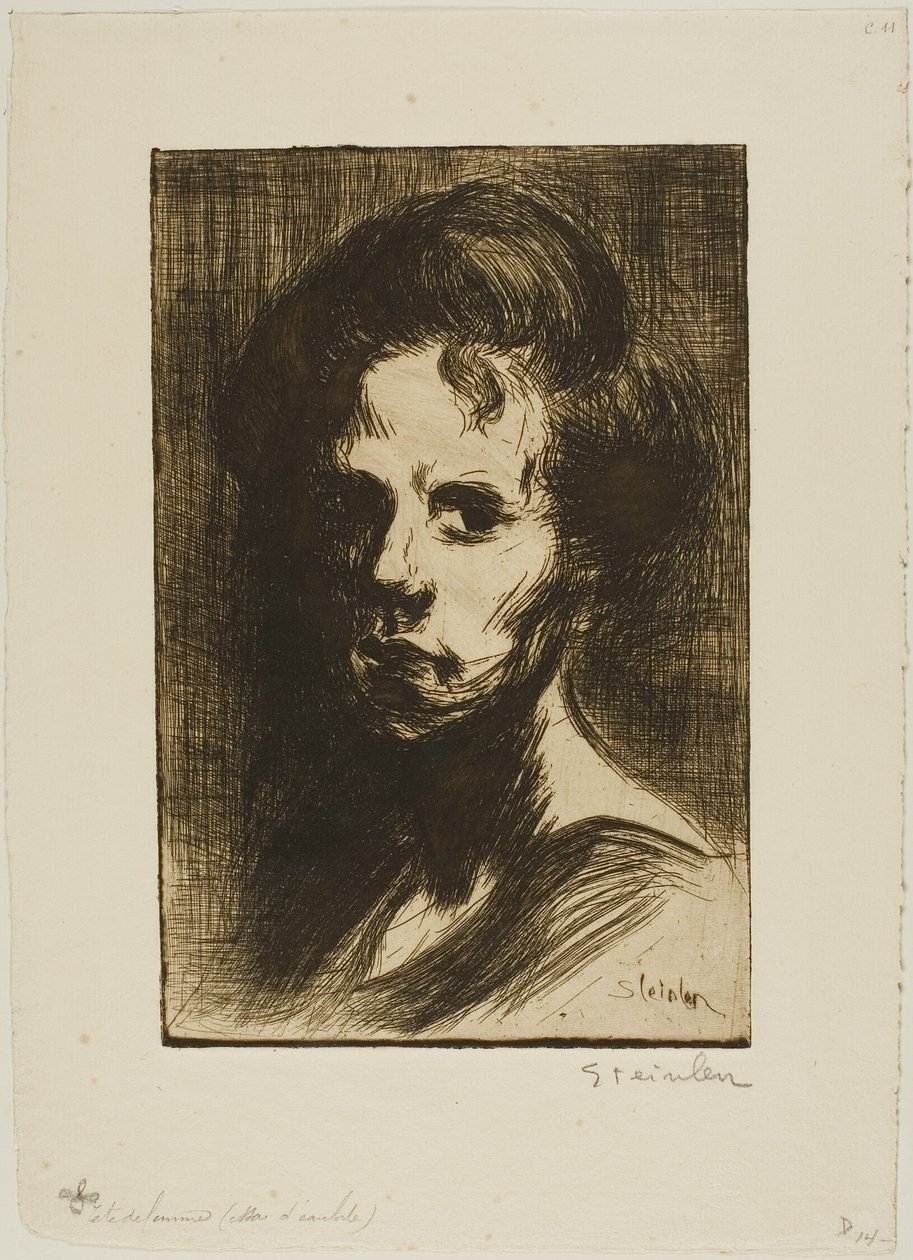 Hlava ženy, deska I od Théophile Alexandre Pierre Steinlen