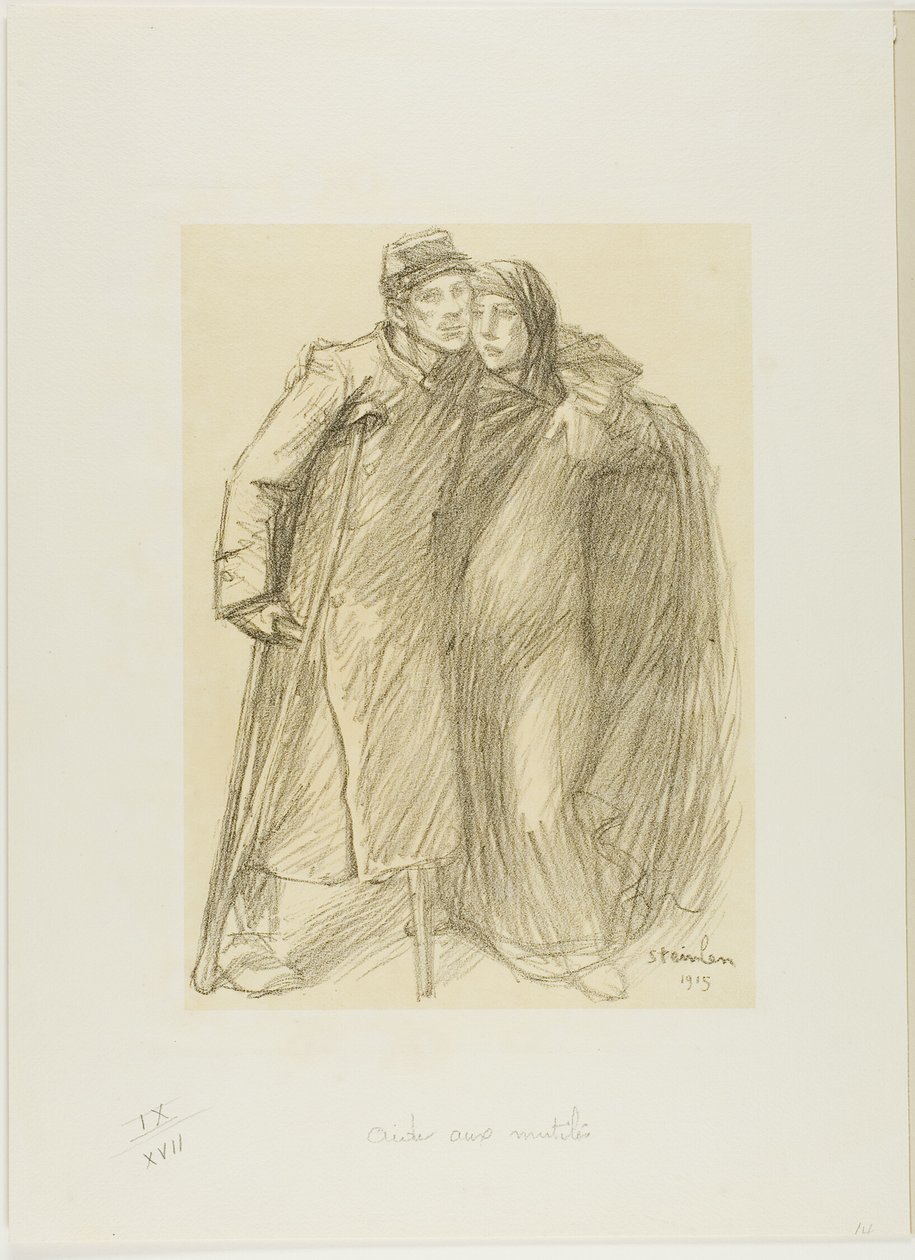 Pomoc zraněným od Théophile Alexandre Pierre Steinlen