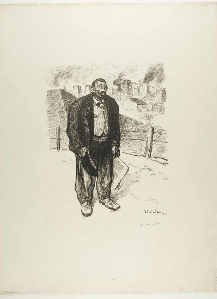 Poctivý pracovník od Théophile Alexandre Pierre Steinlen