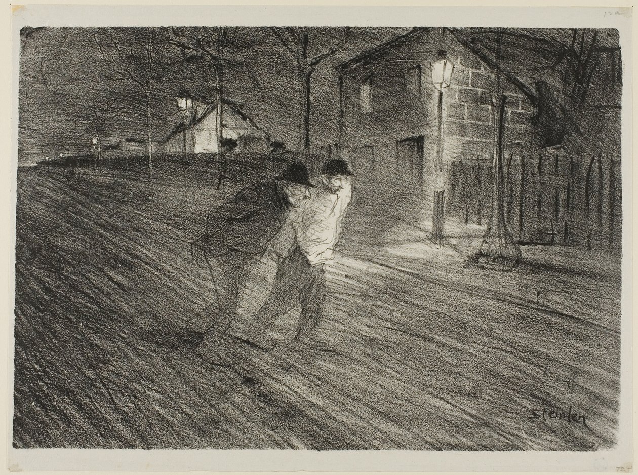 Rue Caulincourt od Théophile Alexandre Pierre Steinlen