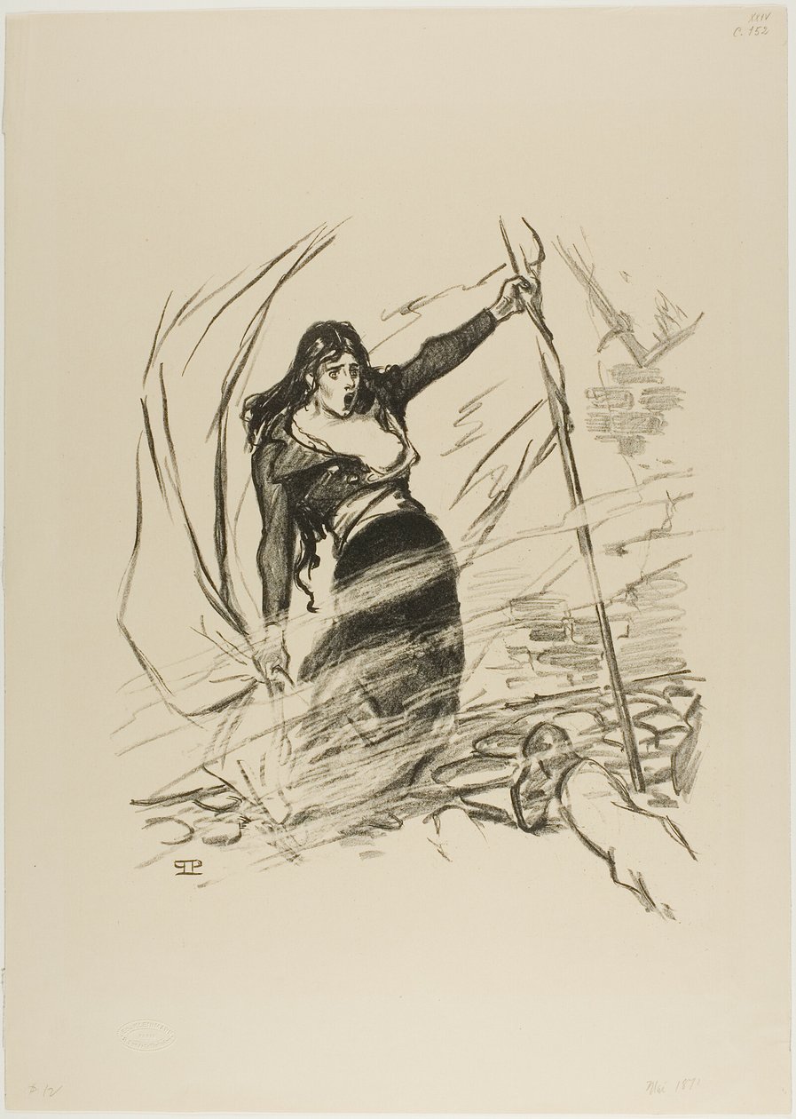 květen 1871 od Théophile Alexandre Pierre Steinlen