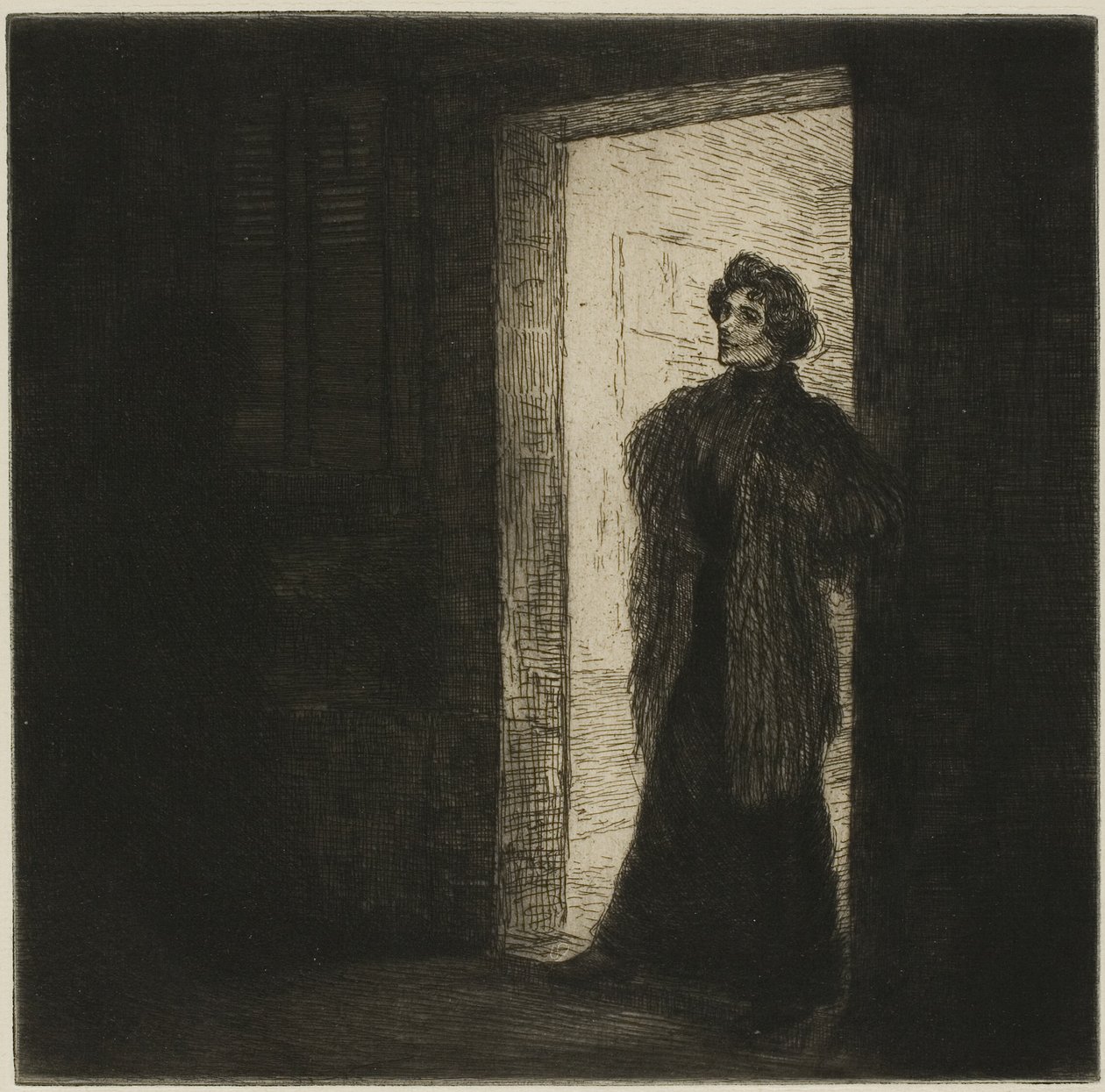 Na prahu od Théophile Alexandre Pierre Steinlen