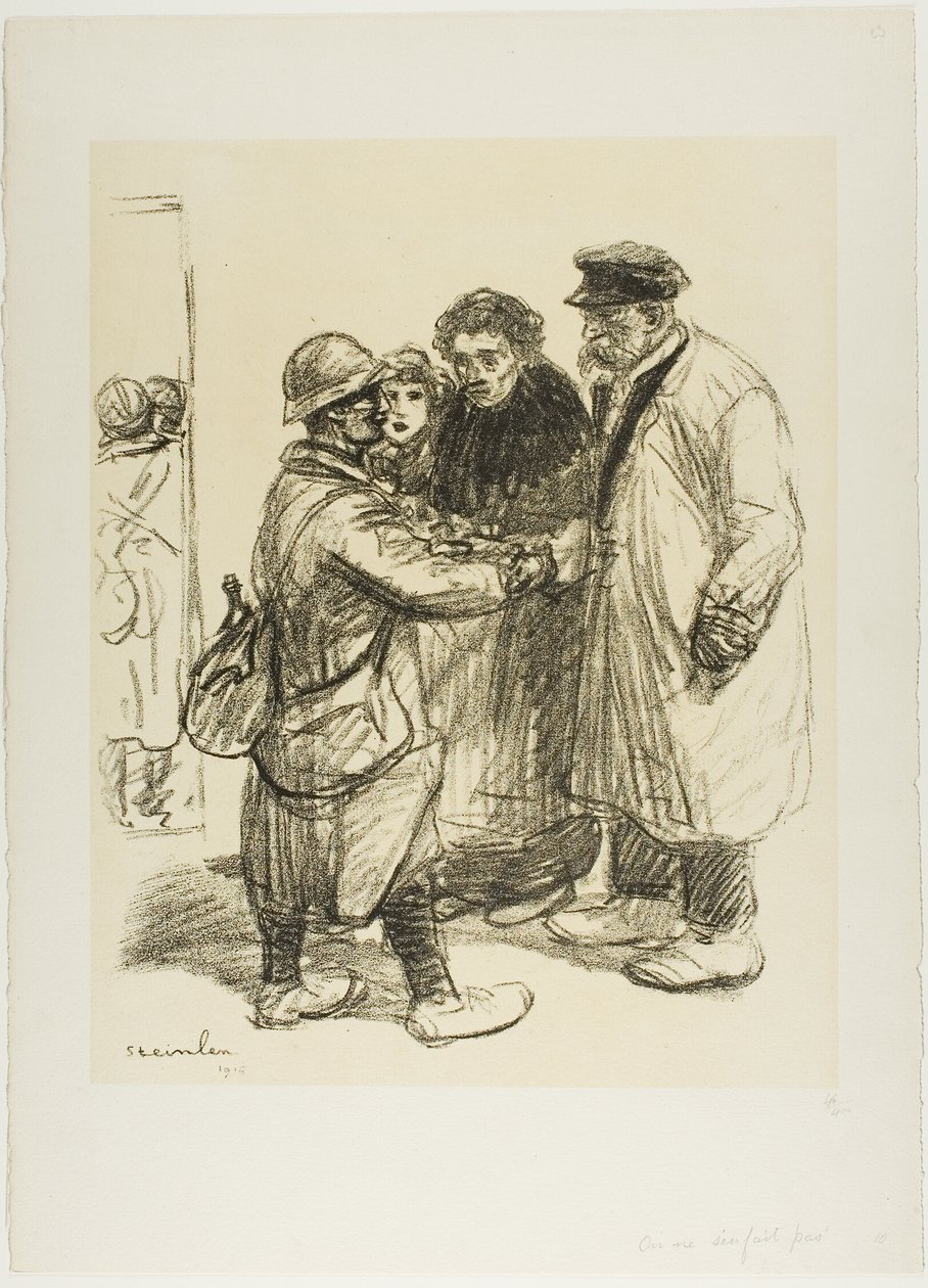 Člověk si na to nezvykne od Théophile Alexandre Pierre Steinlen