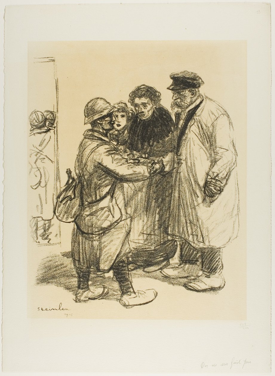 Člověk si na to nezvykne od Théophile Alexandre Pierre Steinlen