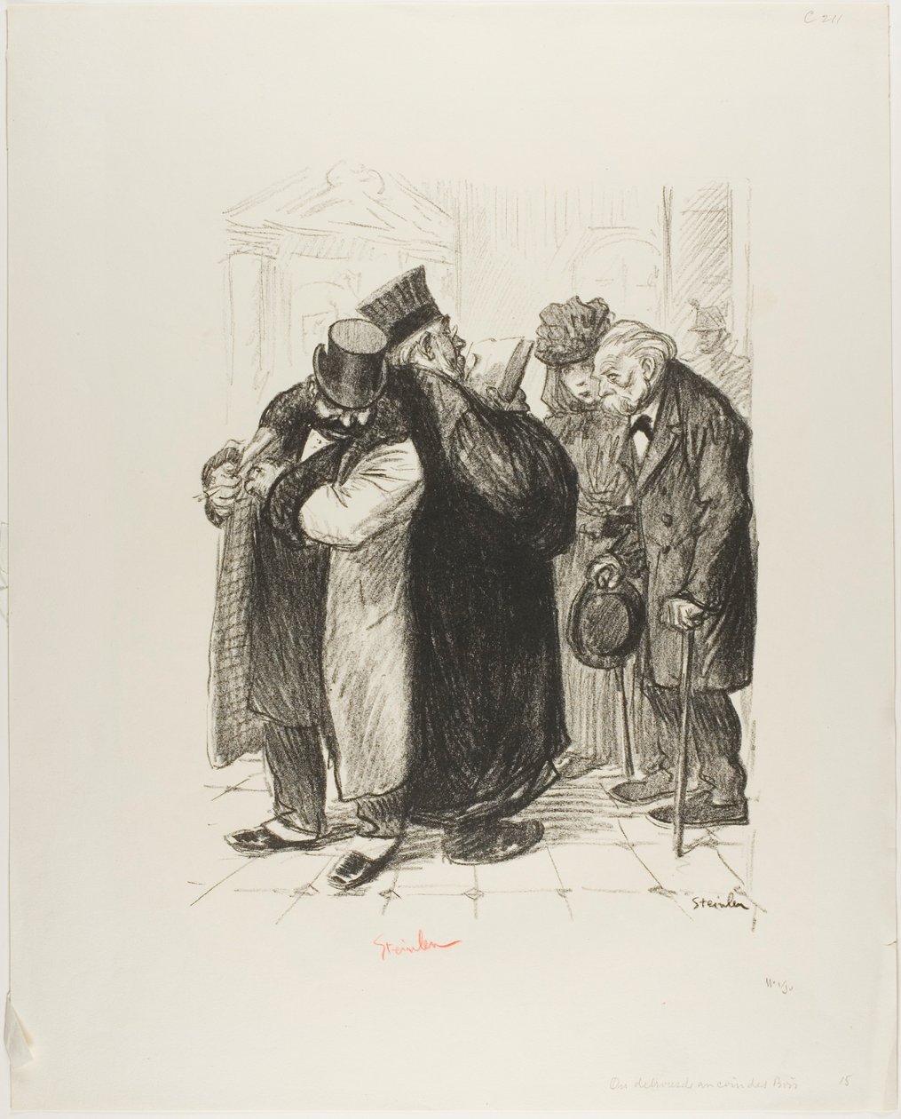 Jeden okrádá na straně zákona od Théophile Alexandre Pierre Steinlen