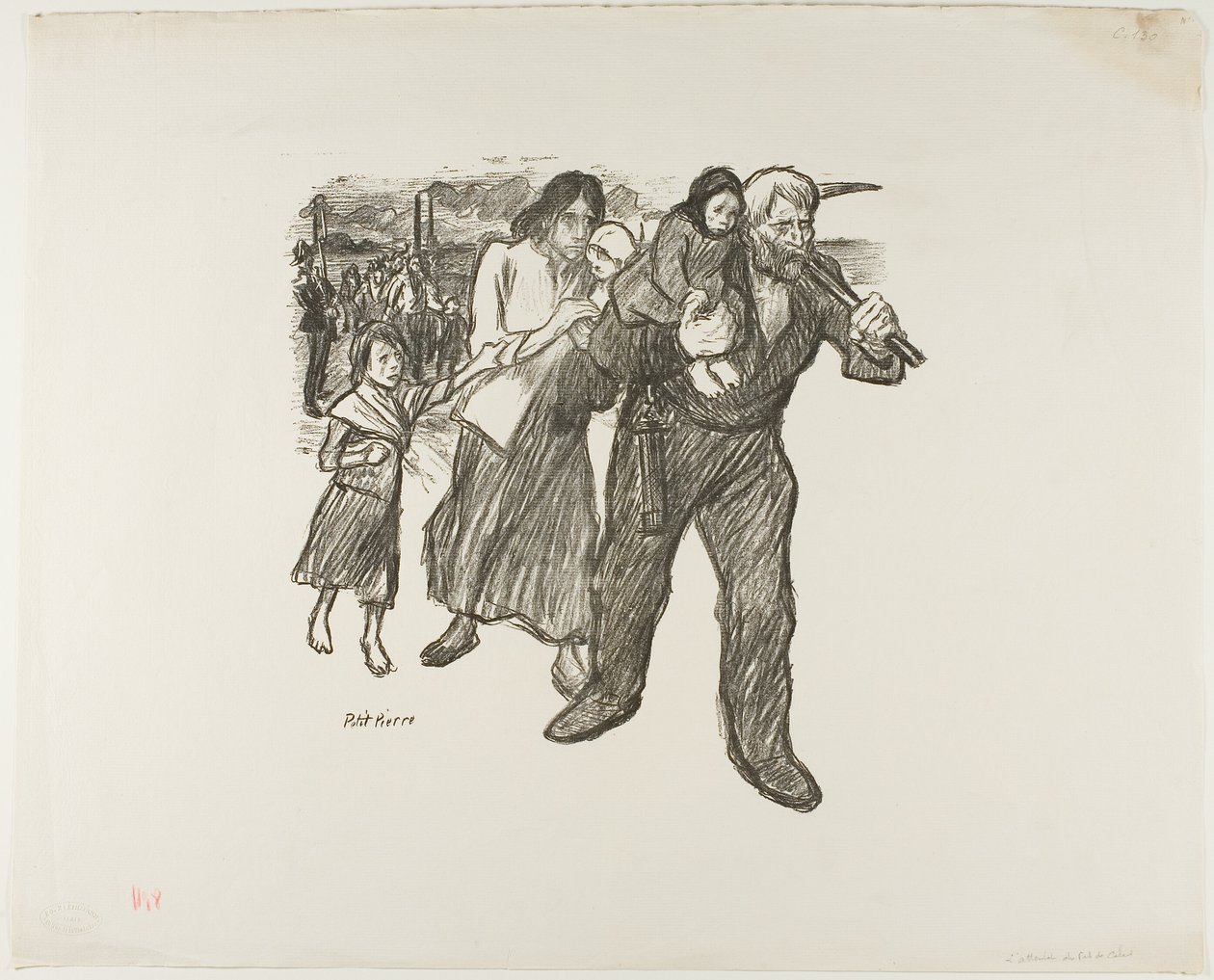 Rozhořčení v Pas-de-Calais od Théophile Alexandre Pierre Steinlen