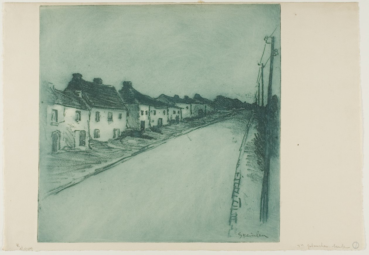 Cesta přes vesnici od Théophile Alexandre Pierre Steinlen