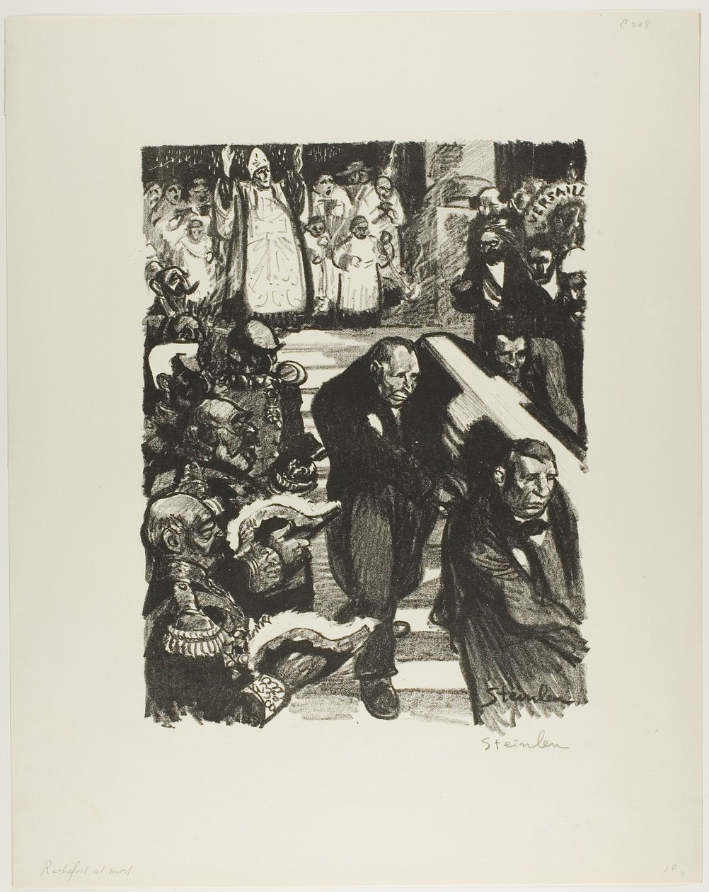 Rochefort umírá! Rochefort je mrtvý! od Théophile Alexandre Pierre Steinlen