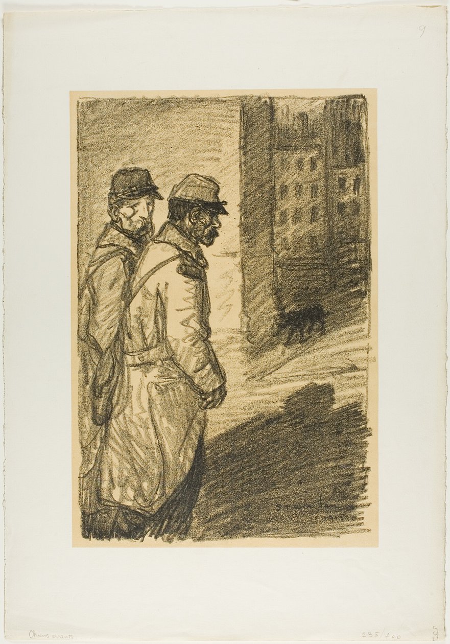 Toulaví psi od Théophile Alexandre Pierre Steinlen
