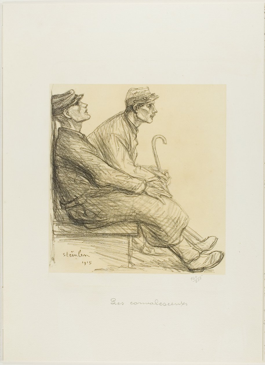 The Convalescents, deska dvě z Actualités od Théophile Alexandre Pierre Steinlen