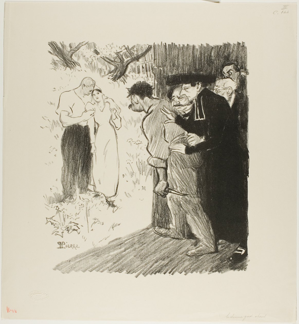 Poslední přepadení od Théophile Alexandre Pierre Steinlen