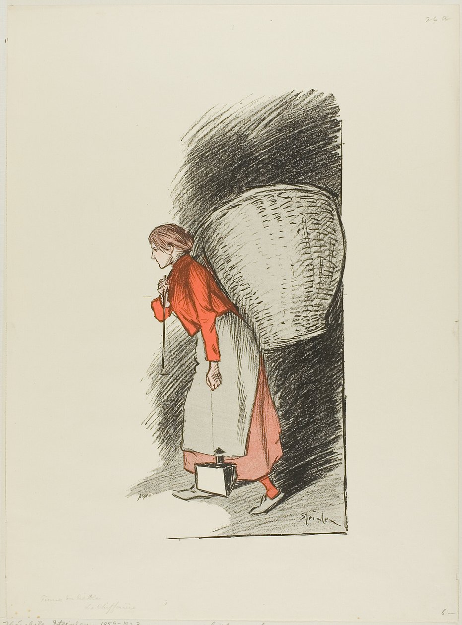 Sběrač hadrů od Théophile Alexandre Pierre Steinlen