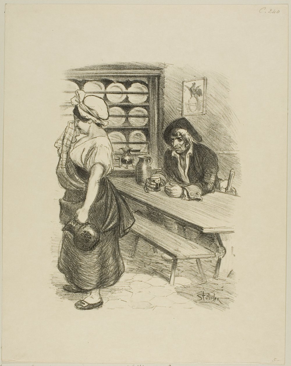 Návrat námořníka od Théophile Alexandre Pierre Steinlen