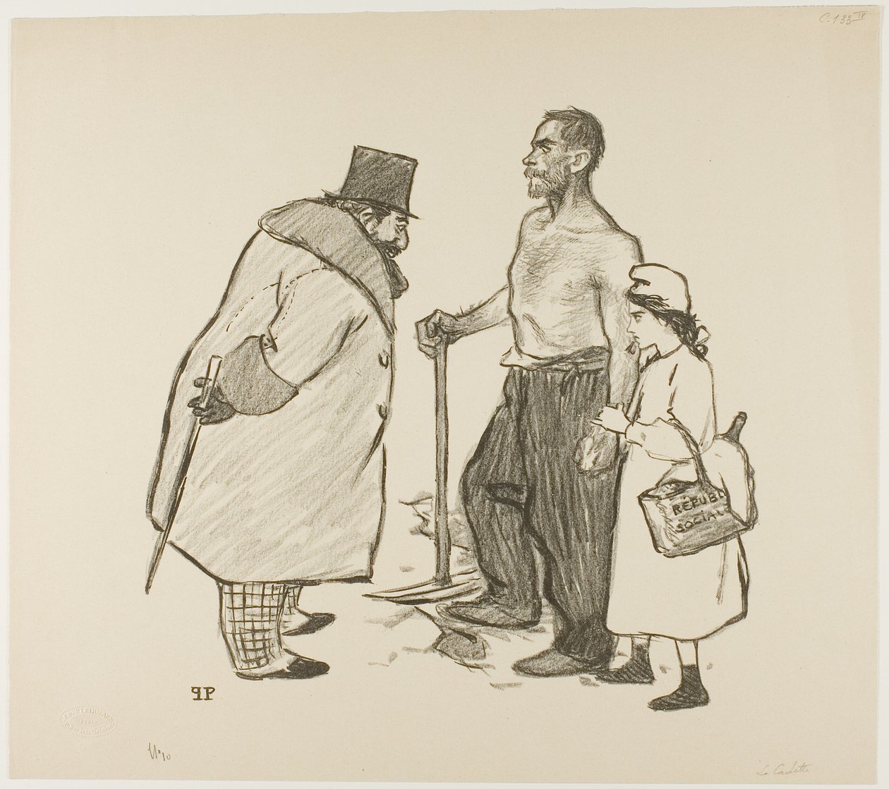 Nejmladší dcera od Théophile Alexandre Pierre Steinlen