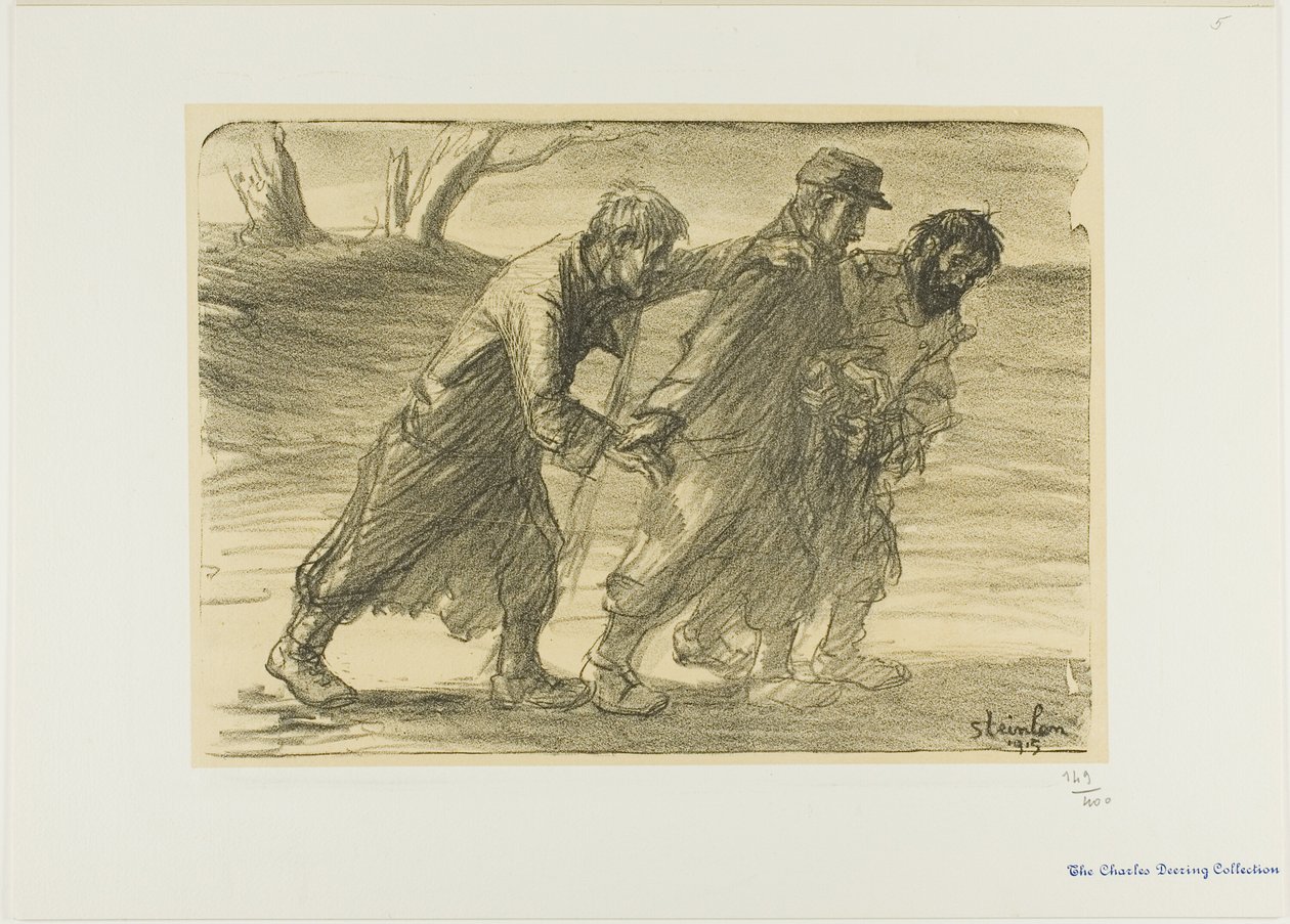 Tři soudruzi od Théophile Alexandre Pierre Steinlen