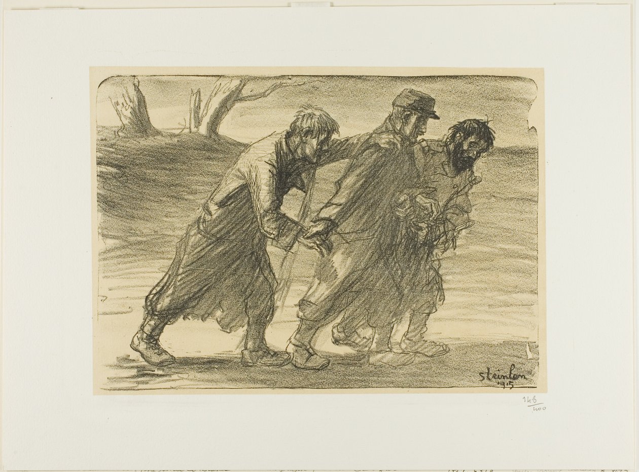 Tři soudruzi, pátý talíř z Actualités od Théophile Alexandre Pierre Steinlen