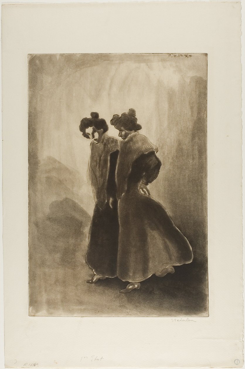 Dvě ženy od Théophile Alexandre Pierre Steinlen