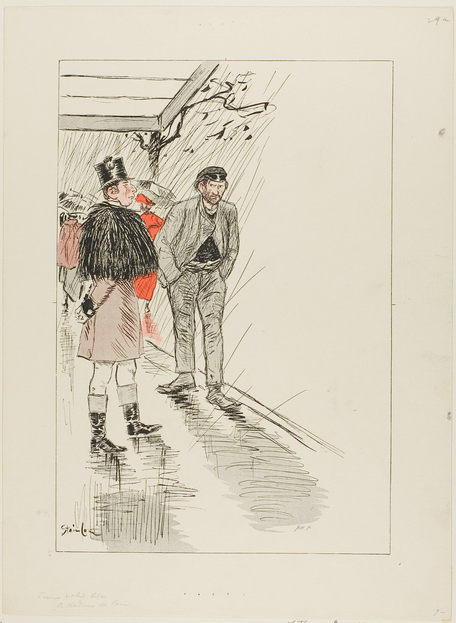 Tulák z Paříže od Théophile Alexandre Pierre Steinlen