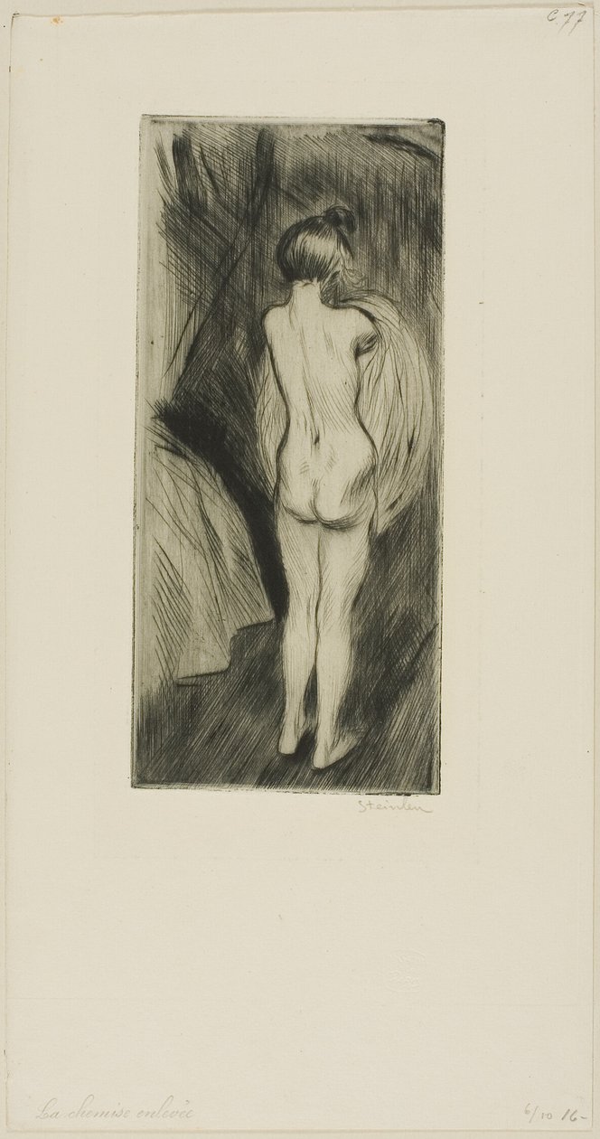 Stojící žena od Théophile Alexandre Pierre Steinlen