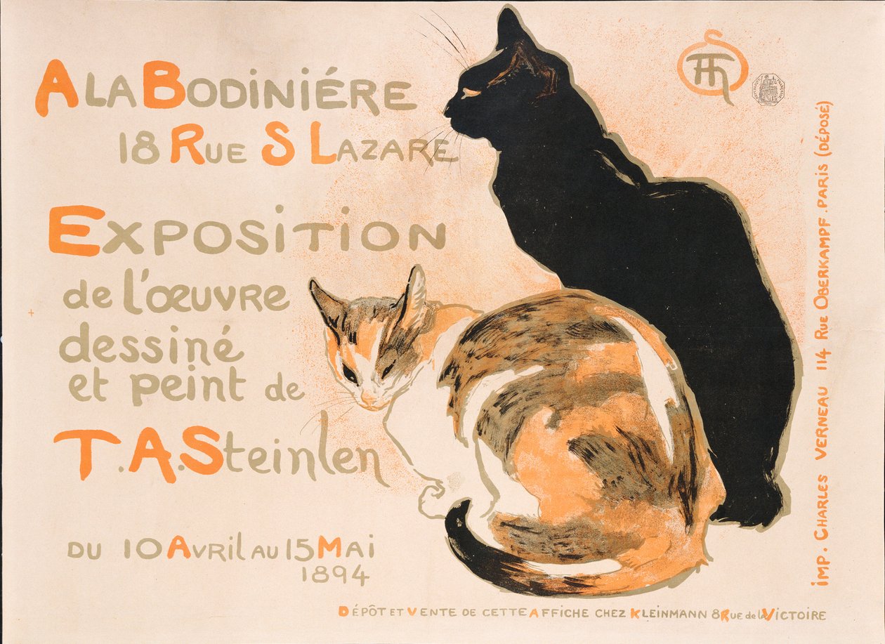 V Bodiniere, 1894 od Théophile Alexandre Steinlen
