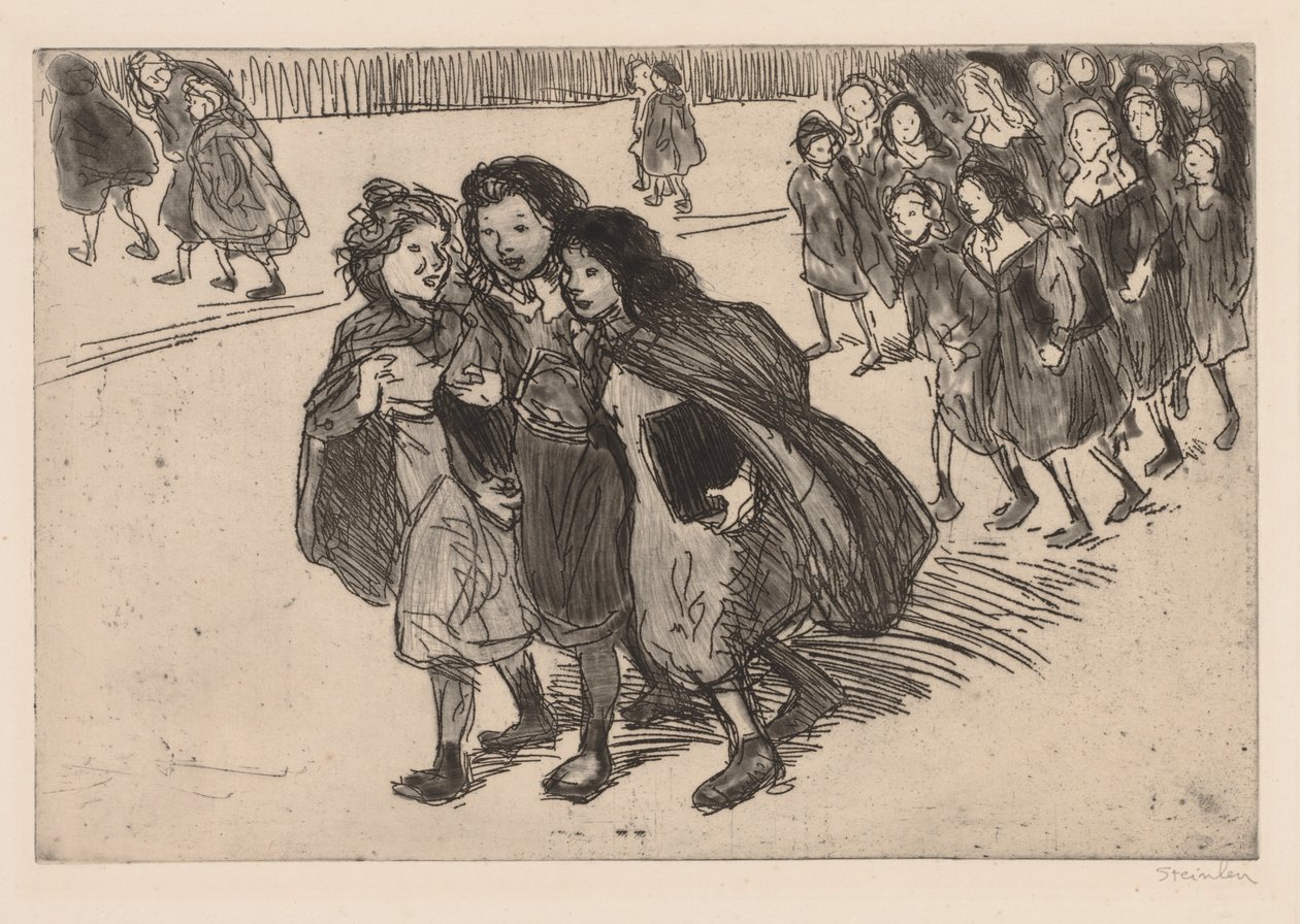 Příchod ze školy od Théophile Alexandre Steinlen