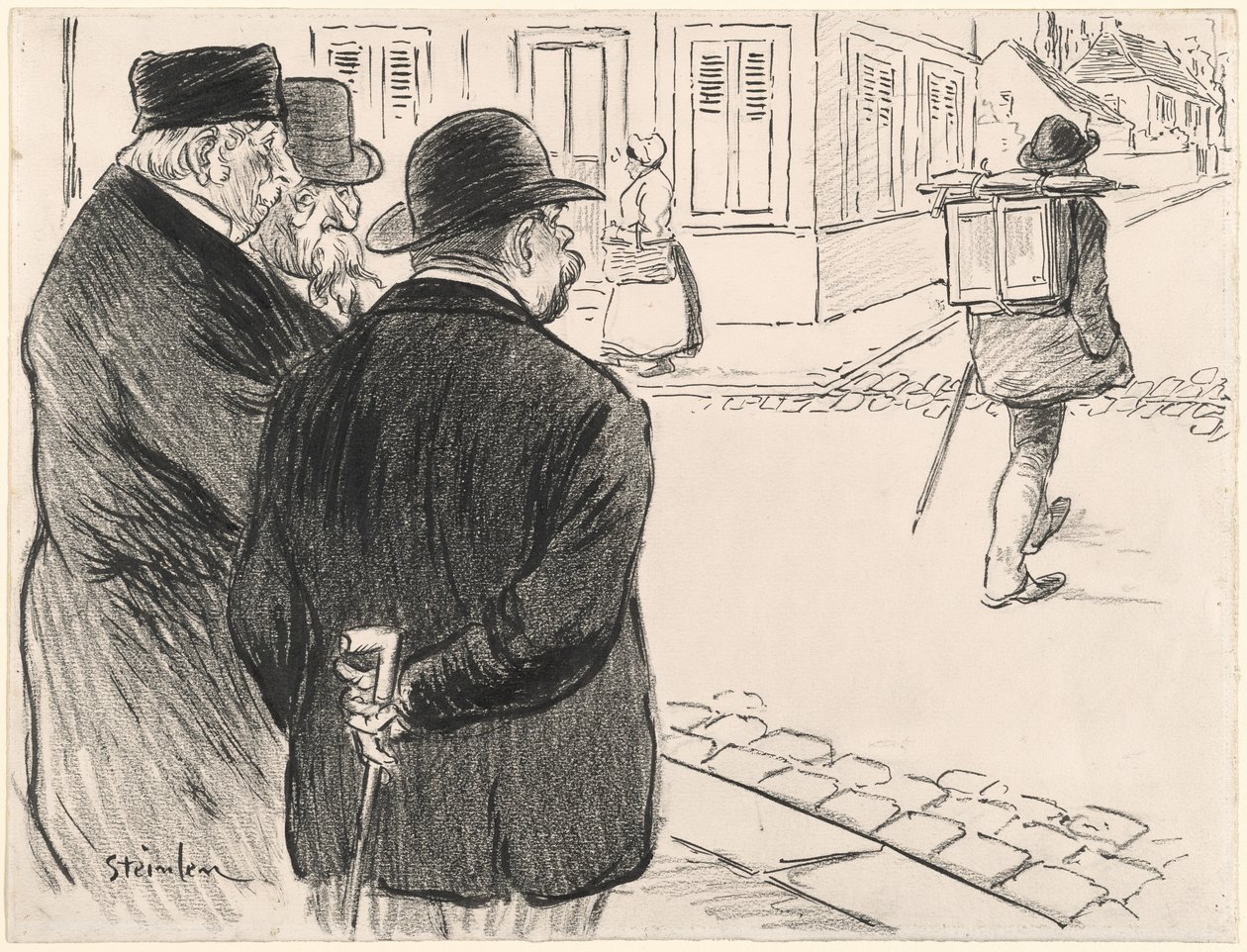 Chová se jako malíř, konec 19.-začátek 20. století. od Théophile Alexandre Steinlen