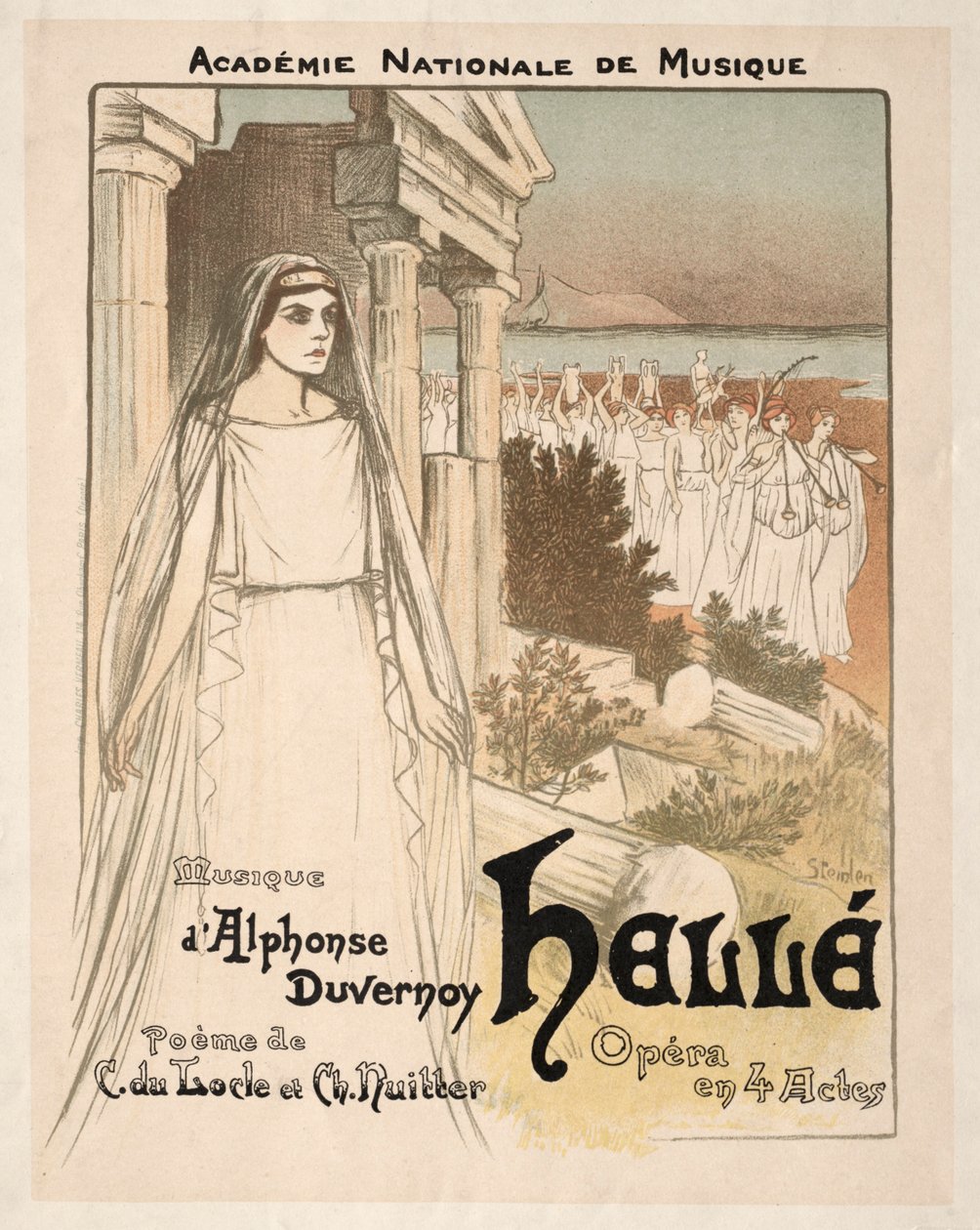 Hellé - Opera o 4 jednáních, 1896. od Théophile Alexandre Steinlen