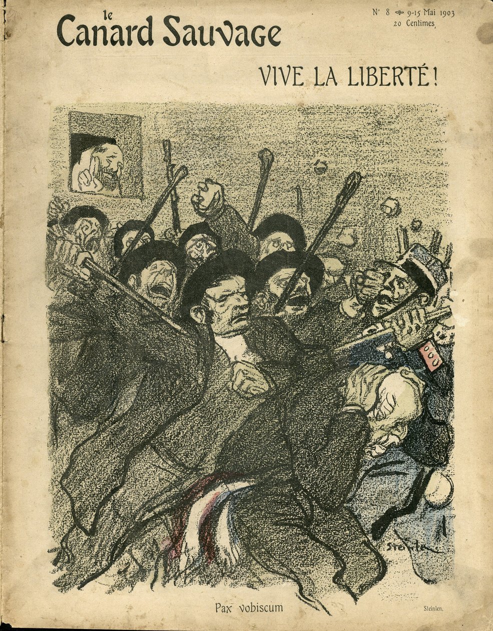 Ilustrace Steinlen (1859-1923) pro obálku Divoké kachny od Théophile Alexandre Steinlen
