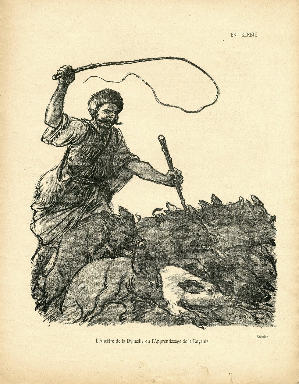 Ilustrace Steinlen (1859-1923) v Divoké kachně od Théophile Alexandre Steinlen