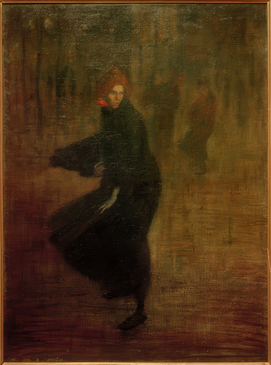 Mladá zaměstnankyně na ulici od Théophile Alexandre Steinlen