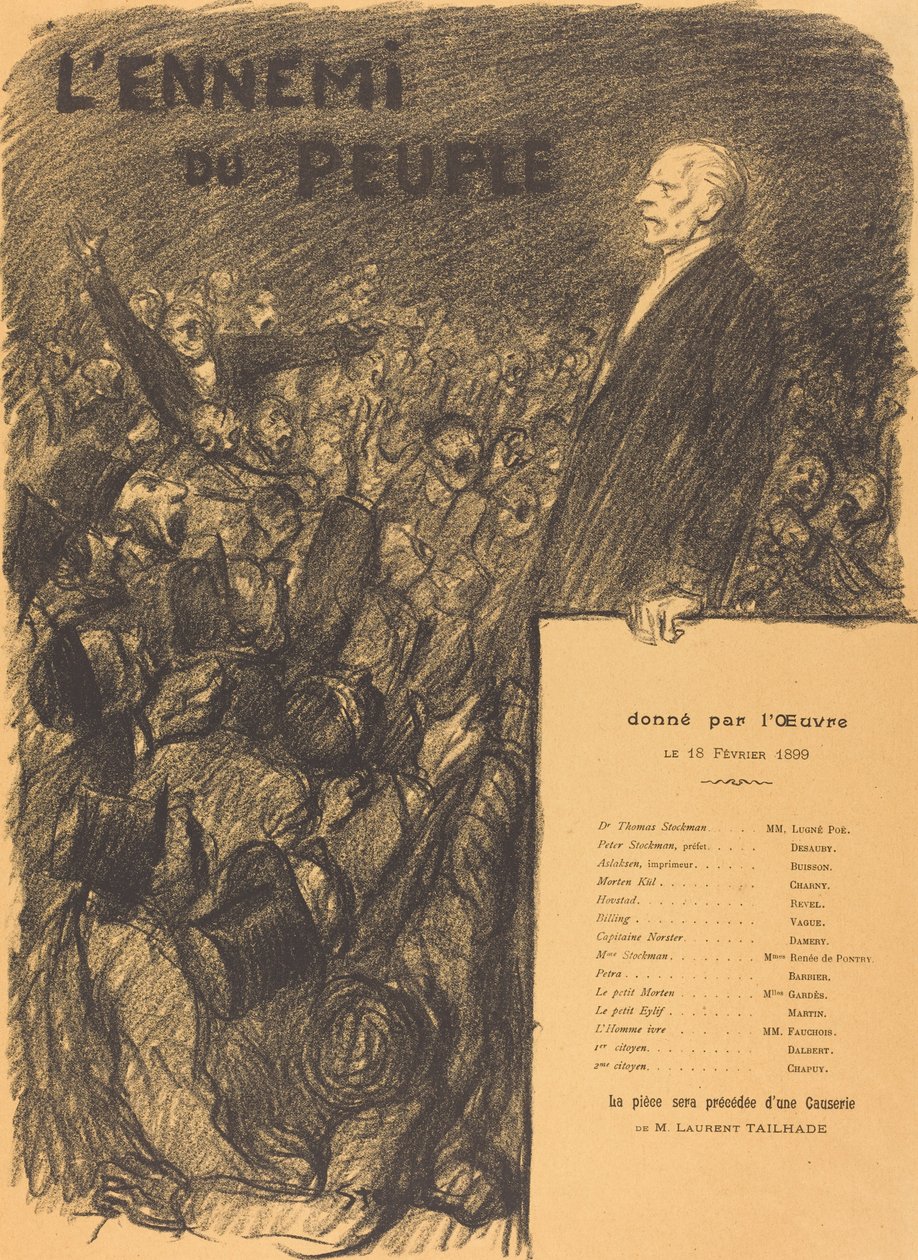 Nepřítel lidu od Théophile Alexandre Steinlen
