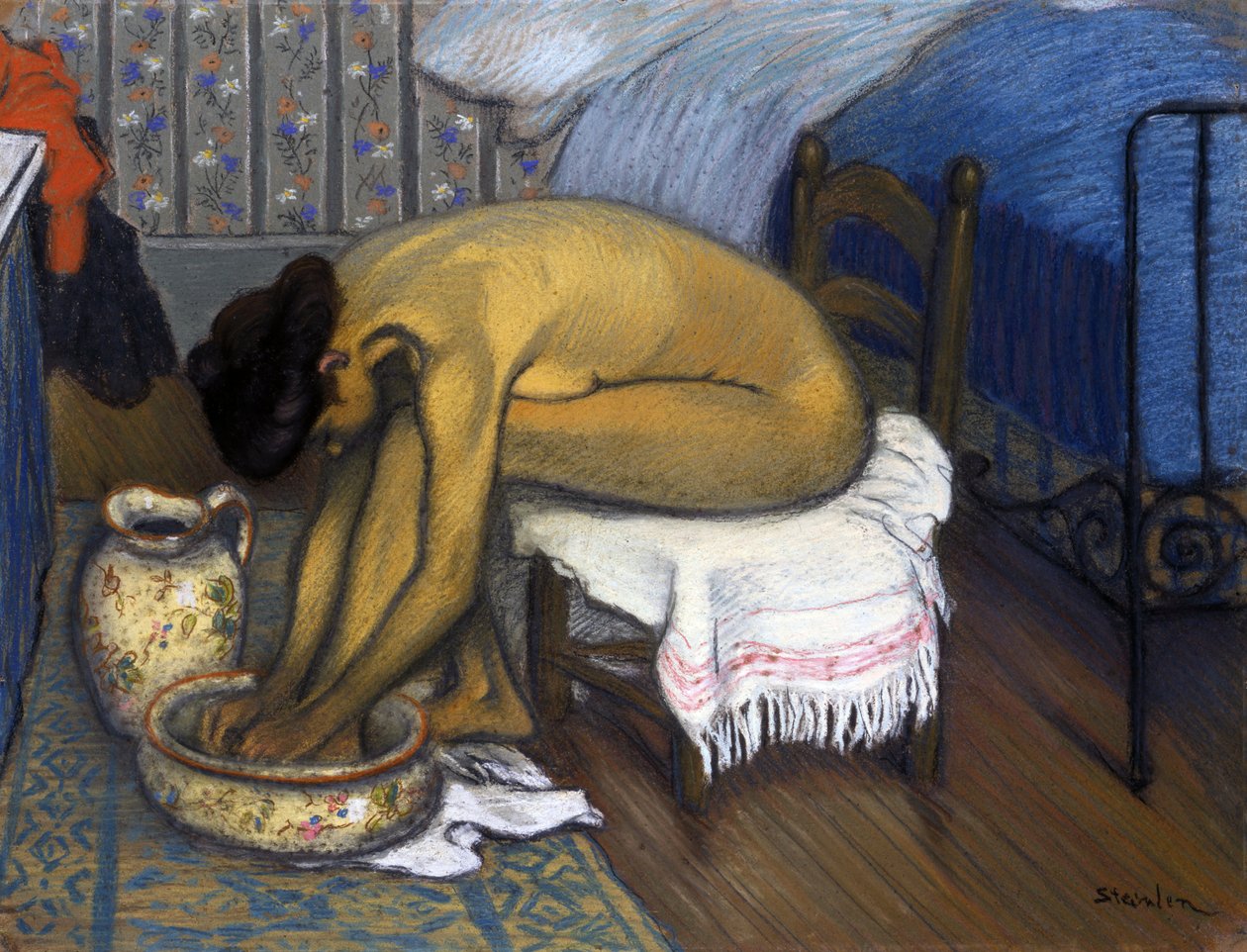Koupel od Steinlen, Theophile Alexandre (1859-1923) od Théophile Alexandre Steinlen