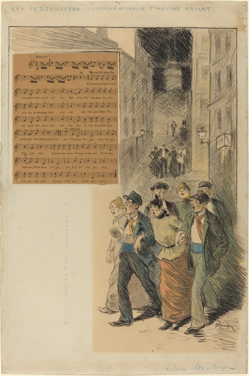 Ti veselí malí od Théophile Alexandre Steinlen
