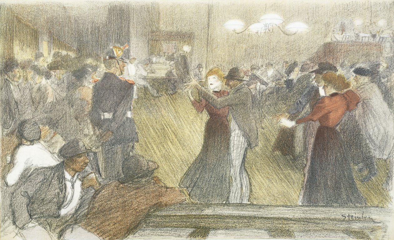 Místní tanec, 1897-1899 od Théophile Alexandre Steinlen