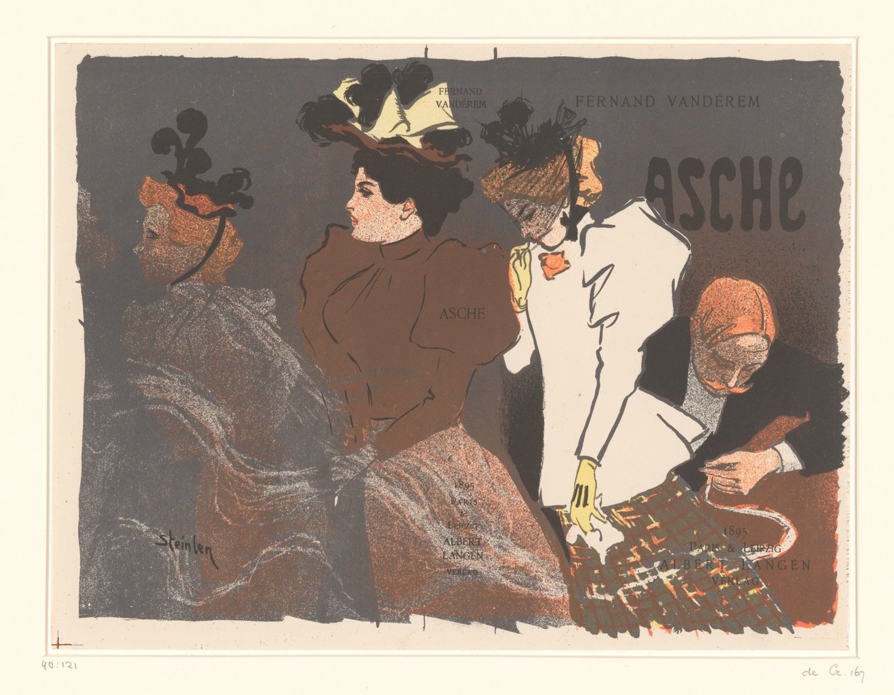 Obálka obrázku Asche od Fernanda Vandérema od Théophile Alexandre Steinlen