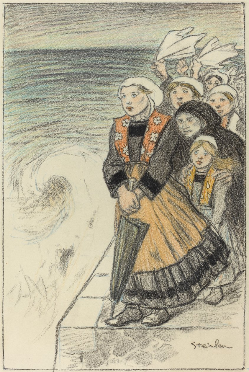 Manželky námořníků, 1896. od Théophile Alexandre Steinlen