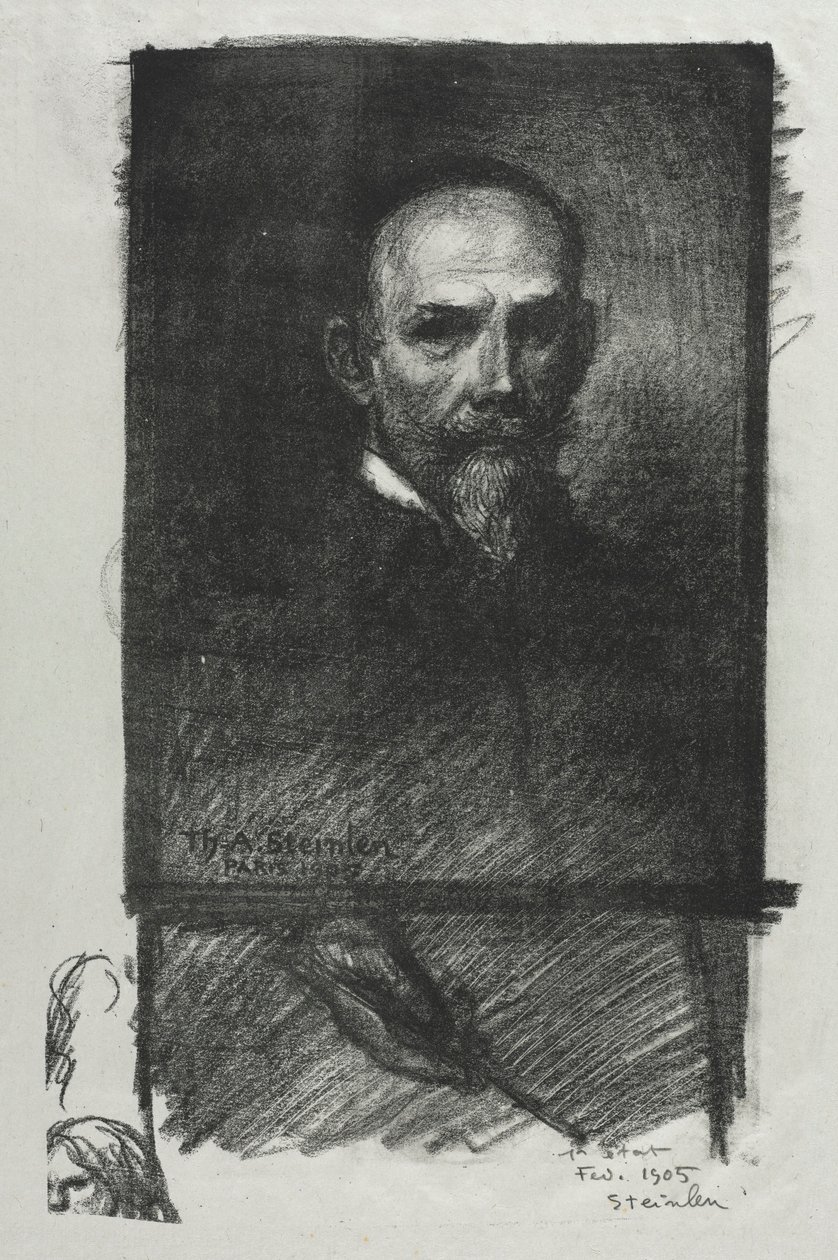 Autoportrét od Théophile Alexandre Steinlen
