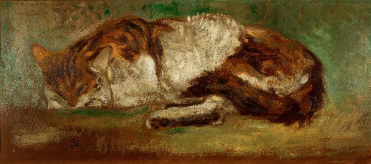 Th. A. Steinlen, spící kočka od Théophile Alexandre Steinlen