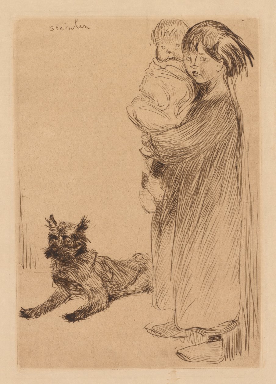 Velká sestra (La Grande Soeur) od Théophile Alexandre Steinlen