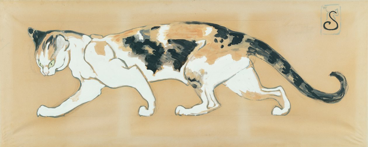 Kočka od Théophile Alexandre Steinlen