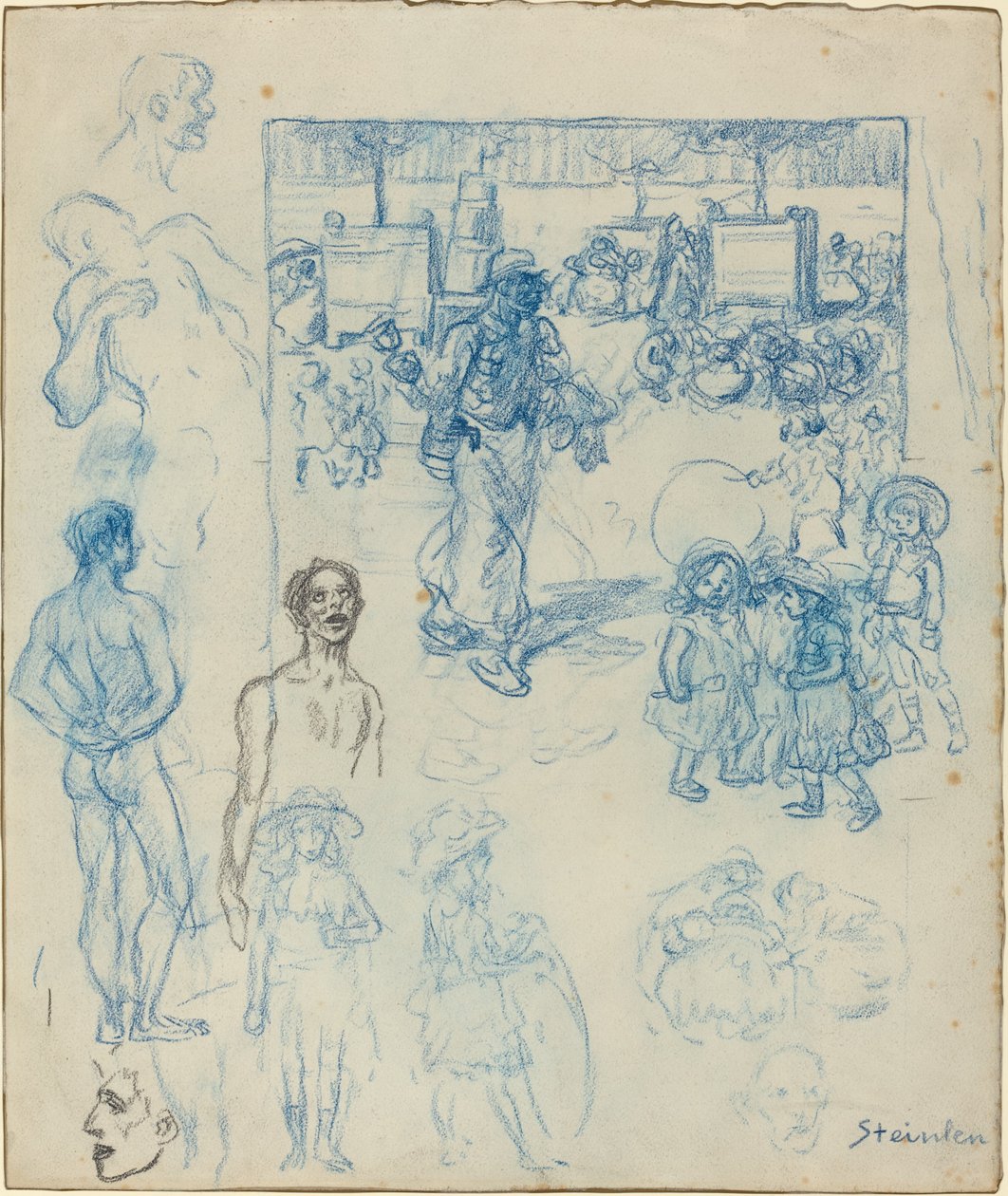 Obchodník s kokosem od Théophile Alexandre Steinlen